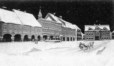 Marktplatz in Liebau